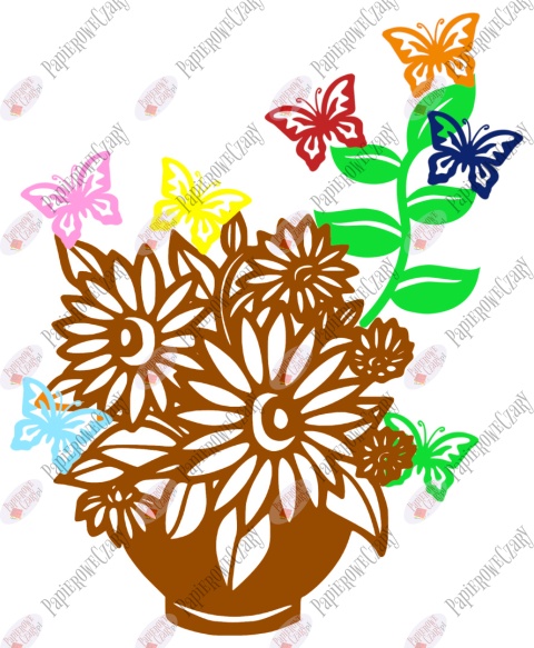 Zestaw 5 Kwiaty Wiosna Dekoracje z papieru Zestaw 5 Kwiaty Wiosna Dekoracje z papieru