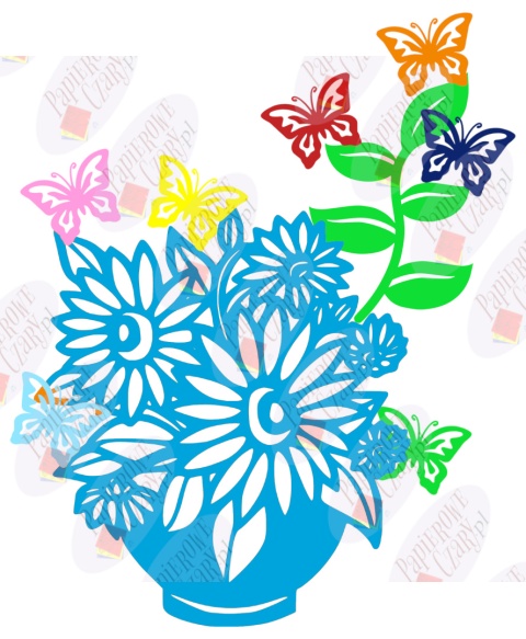 Zestaw 5 Kwiaty Wiosna Dekoracje z papieru Zestaw 5 Kwiaty Wiosna Dekoracje z papieru