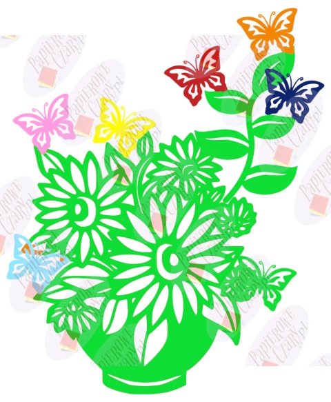 Zestaw 5 Kwiaty Wiosna Dekoracje z papieru Zestaw 5 Kwiaty Wiosna Dekoracje z papieru