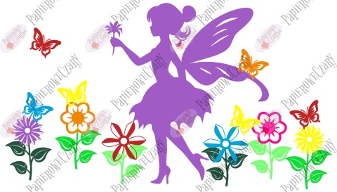 Zestaw 14 WRÓŻKA Dekoracje z papieru