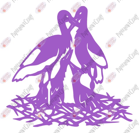 Bocian 3 Dekoracje z papieru