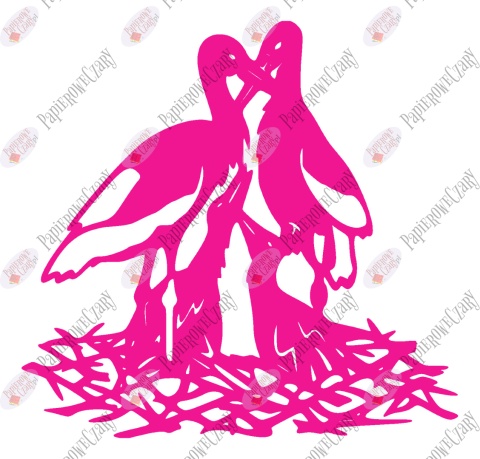 Bocian 3 Dekoracje z papieru