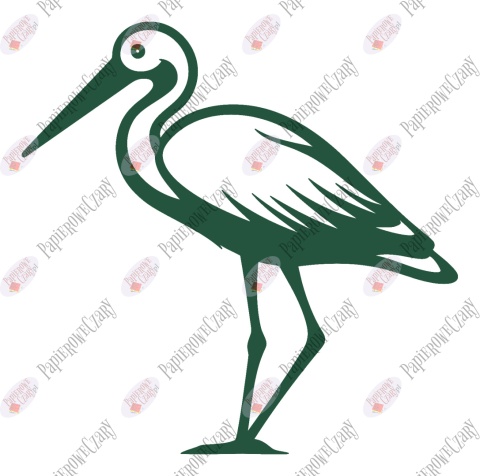 Bocian 5 Dekoracje z papieru