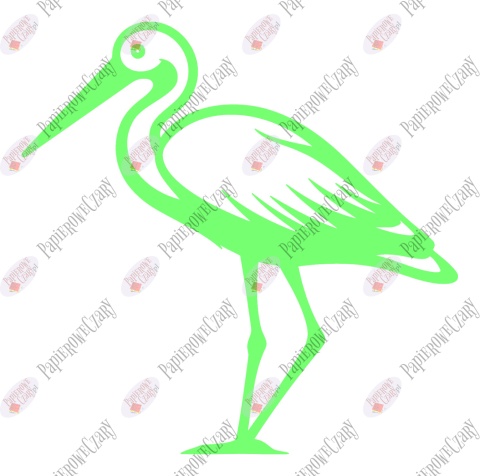 Bocian 5 Dekoracje z papieru