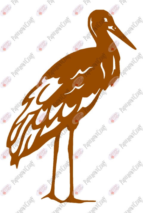 Bocian 1 Dekoracje z papieru