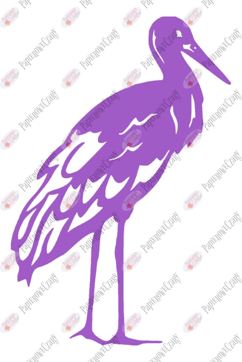Bocian 1 Dekoracje z papieru