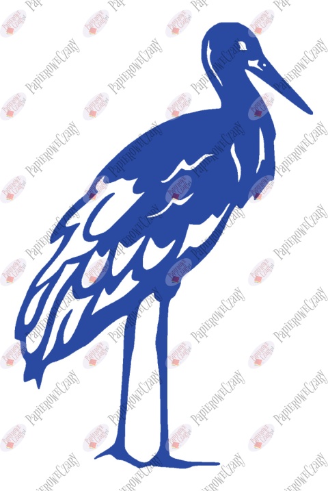 Bocian 1 Dekoracje z papieru