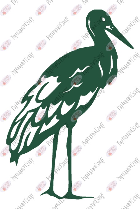 Bocian 1 Dekoracje z papieru