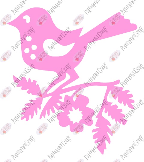 Ptaszek 5 Dekoracje z papieru