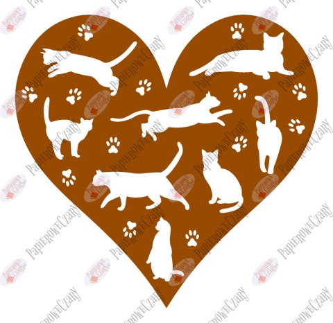 Serce 35 koty Dekoracje z papieru