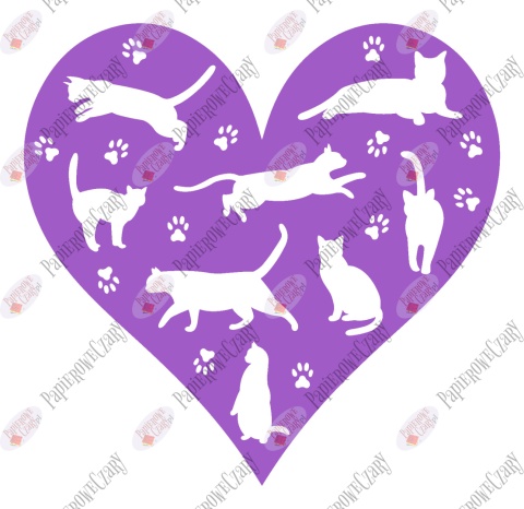 Serce 35 koty Dekoracje z papieru