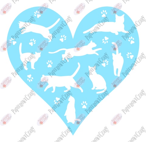 Serce 35 koty Dekoracje z papieru