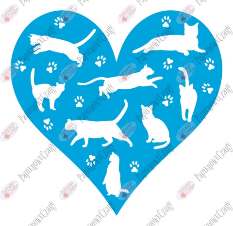 Serce 35 koty Dekoracje z papieru