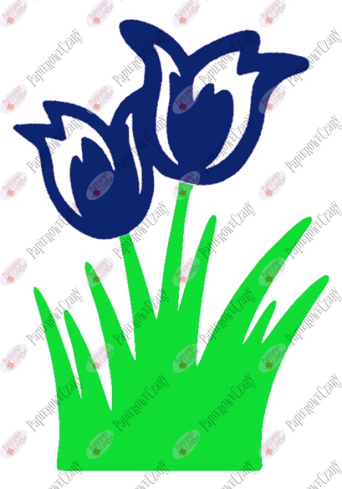 Tulipan 6 Dekoracje z papieru