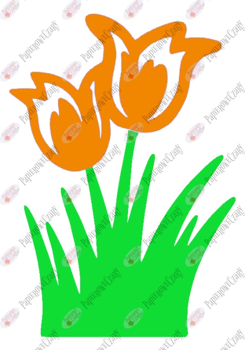 Tulipan 6 Dekoracje z papieru