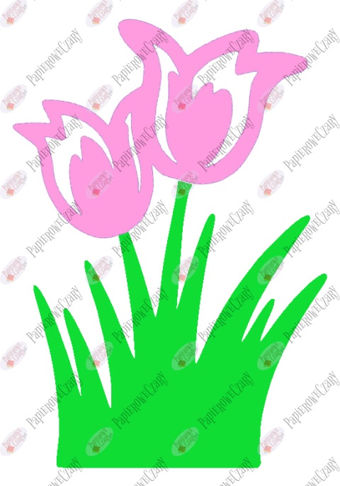 Tulipan 6 Dekoracje z papieru