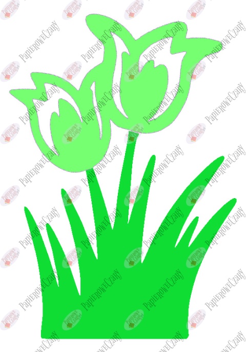 Tulipan 6 Dekoracje z papieru