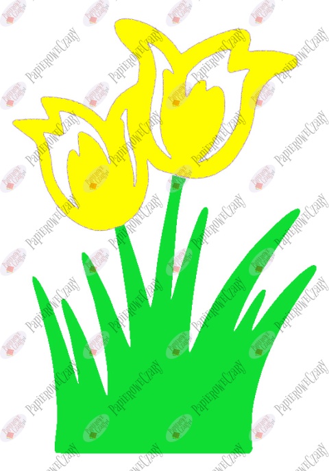 Tulipan 6 Dekoracje z papieru