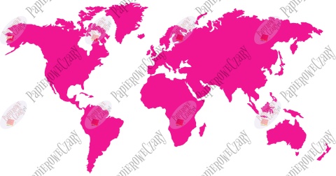 Mapa Świata 135x70cm Dekoracje z papieru