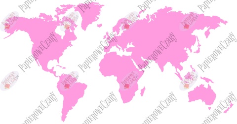 Mapa Świata 135x70cm Dekoracje z papieru