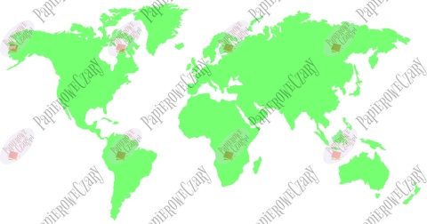 Mapa Świata 135x70cm Dekoracje z papieru