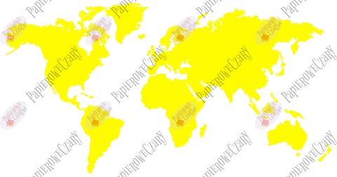 Mapa Świata 135x70cm Dekoracje z papieru