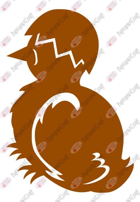 Kurczak 1 Pisklę Dekoracje z papieru Kurczak 1 Pisklę Dekoracje z papieru