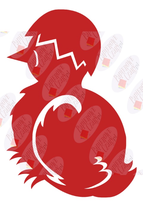 Kurczak 1 Pisklę Dekoracje z papieru Kurczak 1 Pisklę Dekoracje z papieru