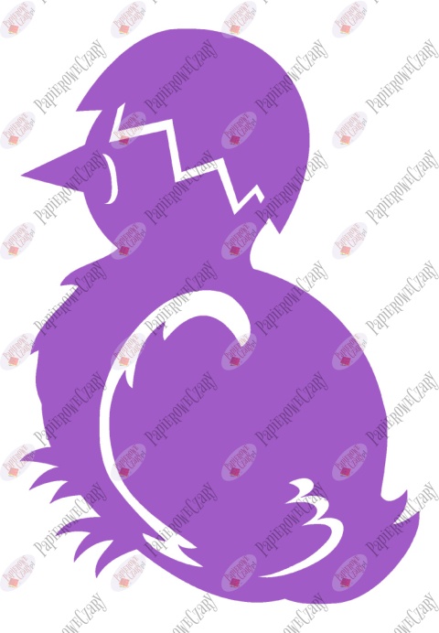 Kurczak 1 Pisklę Dekoracje z papieru Kurczak 1 Pisklę Dekoracje z papieru