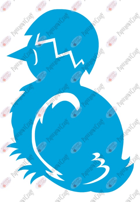 Kurczak 1 Pisklę Dekoracje z papieru Kurczak 1 Pisklę Dekoracje z papieru