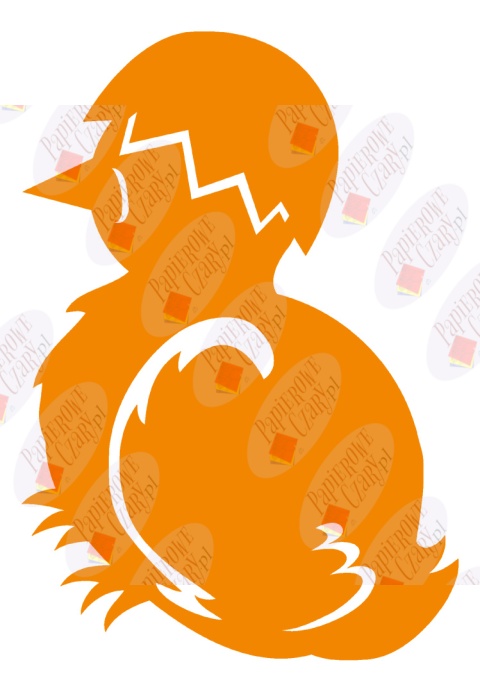 Kurczak 1 Pisklę Dekoracje z papieru Kurczak 1 Pisklę Dekoracje z papieru