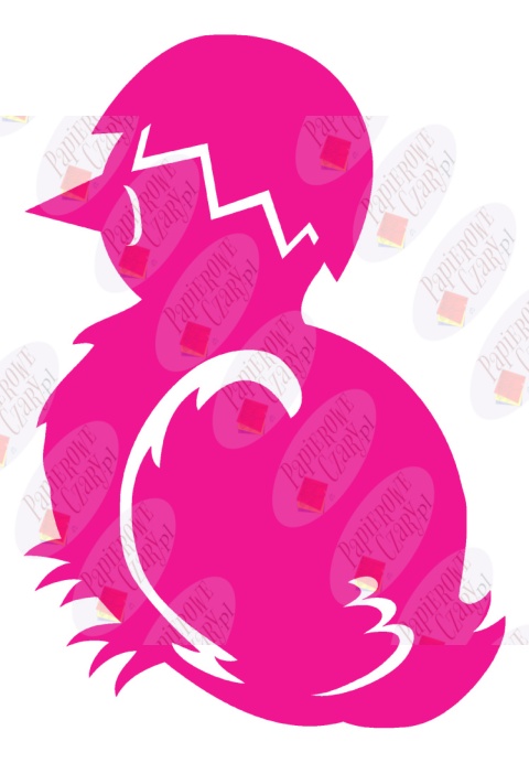 Kurczak 1 Pisklę Dekoracje z papieru Kurczak 1 Pisklę Dekoracje z papieru