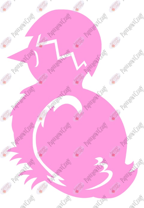 Kurczak 1 Pisklę Dekoracje z papieru Kurczak 1 Pisklę Dekoracje z papieru