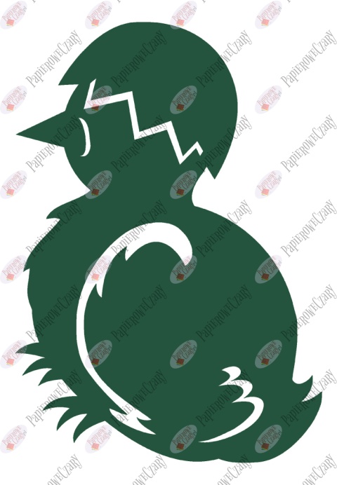 Kurczak 1 Pisklę Dekoracje z papieru Kurczak 1 Pisklę Dekoracje z papieru