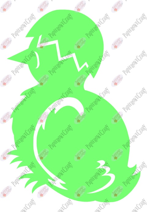 Kurczak 1 Pisklę Dekoracje z papieru Kurczak 1 Pisklę Dekoracje z papieru