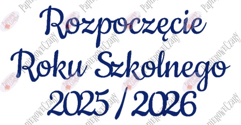 Napis "Rozpoczęcie Roku Szkolnego 2025/2026" 1 Dekoracje z papieru Napis "Rozpoczęcie Roku Szkolnego 2025/2026" 1 Dekoracje z papieru