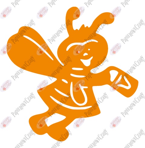 Pszczoła 1 Dekoracje z papieru