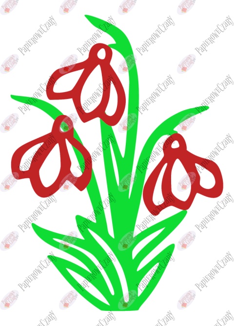 Przebiśnieg 1 Dekoracje z papieru