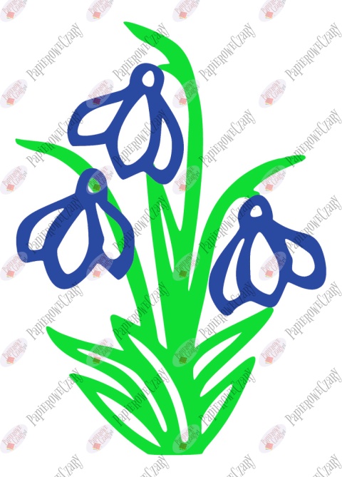 Przebiśnieg 1 Dekoracje z papieru