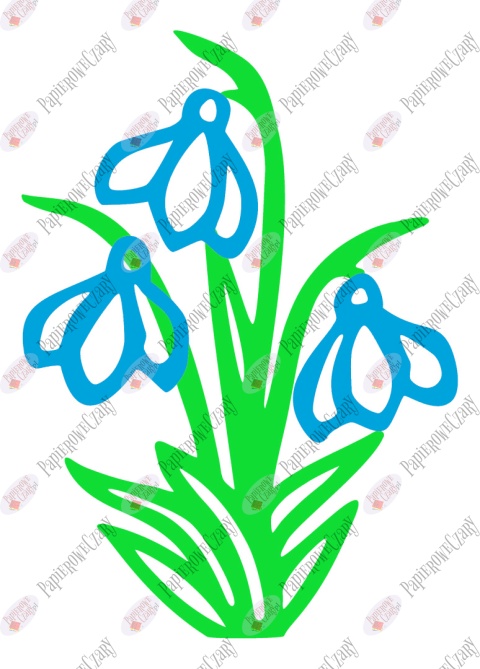 Przebiśnieg 1 Dekoracje z papieru