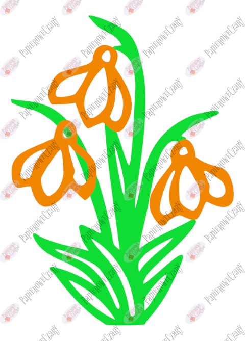 Przebiśnieg 1 Dekoracje z papieru