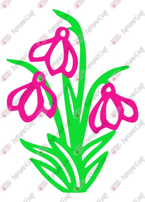 Przebiśnieg 1 Dekoracje z papieru