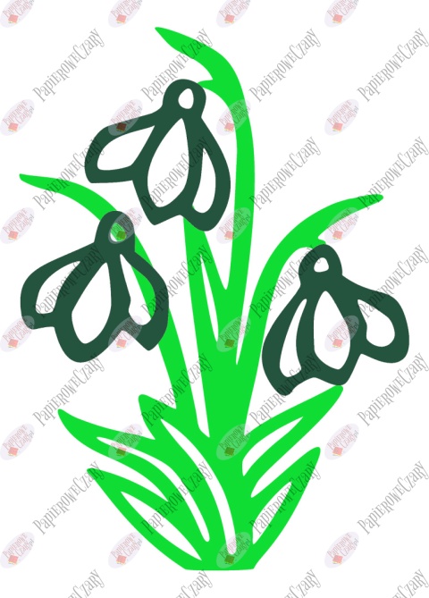 Przebiśnieg 1 Dekoracje z papieru