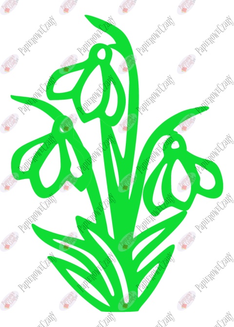 Przebiśnieg 1 Dekoracje z papieru