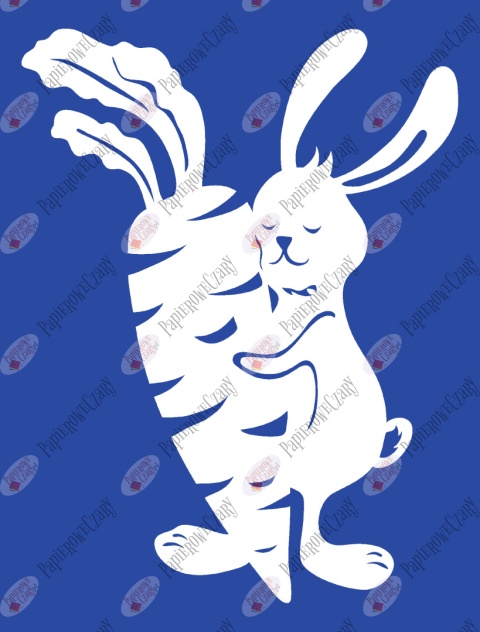 Zając 10 Dekoracje z papieru