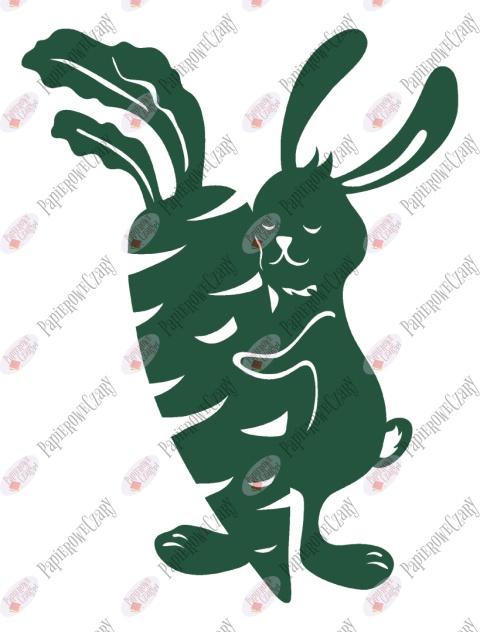 Zając 10 Dekoracje z papieru