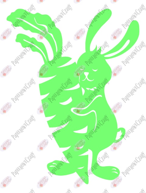 Zając 10 Dekoracje z papieru