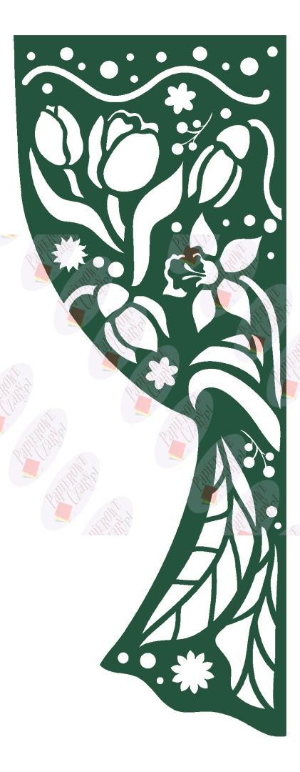 Zasłonka wiosenna 3 Dekoracje z papieru Zasłonka wiosenna 3 Dekoracje z papieru