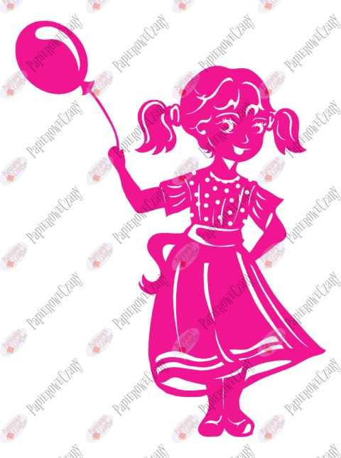 Dziewczynka 10 Dekoracje z papieru