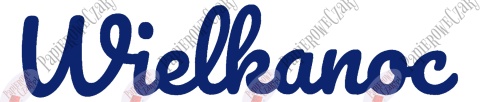 Napis "WIELKANOC" 2 Dekoracje z papieru